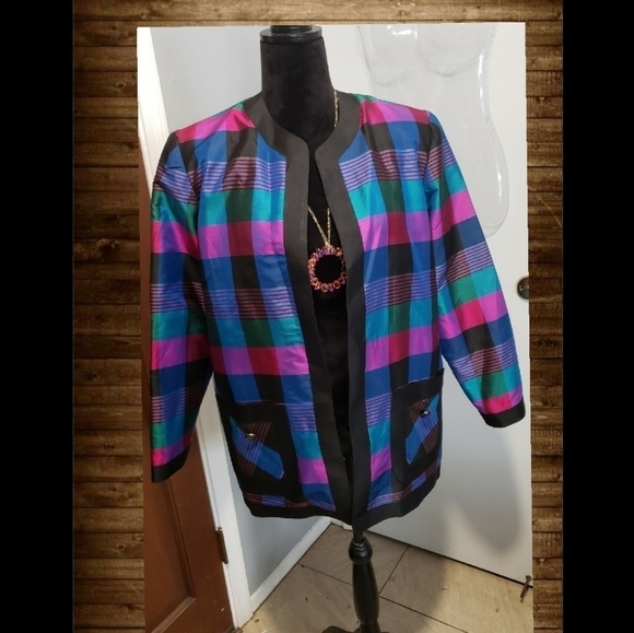 Vintage Thai Silk Jacket - Picture 5 of 7